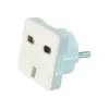 Gembird Cablexpert a-AC-UKEU-001 - fuente de alimentación - conector macho (S) a conector hembra (W) - blanco - Reino Unido, Europa (a-AC-UKEU-001)