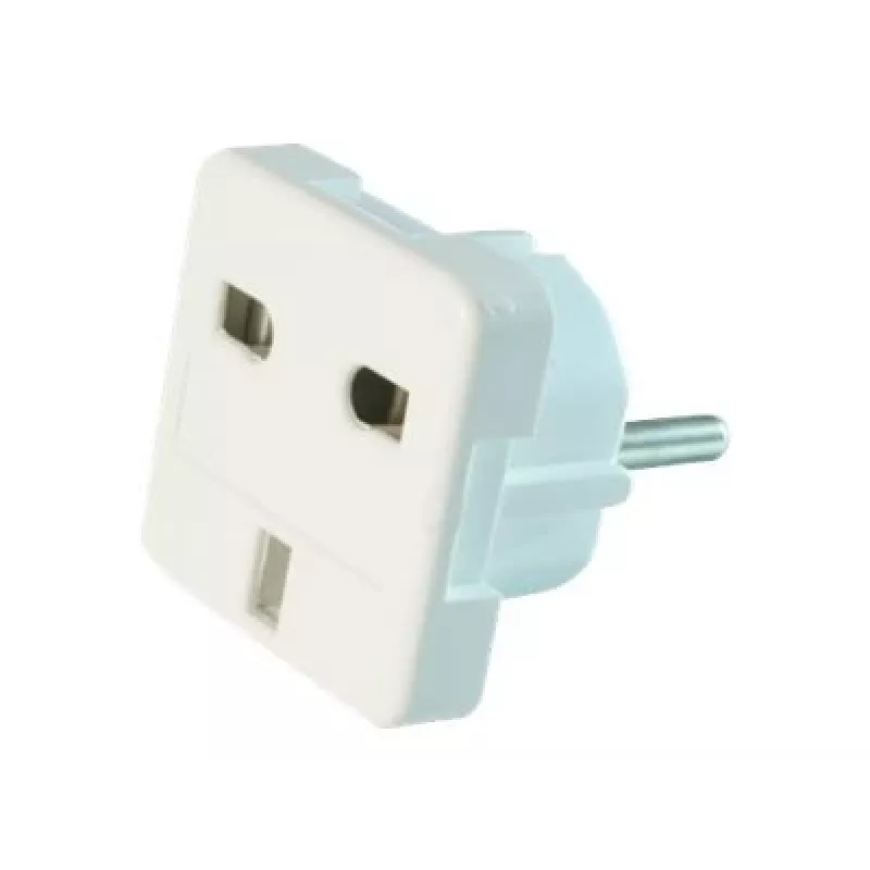 Gembird Cablexpert a-AC-UKEU-001 - fuente de alimentación - conector macho (S) a conector hembra (W) - blanco - Reino Unido, Europa (a-AC-UKEU-001)