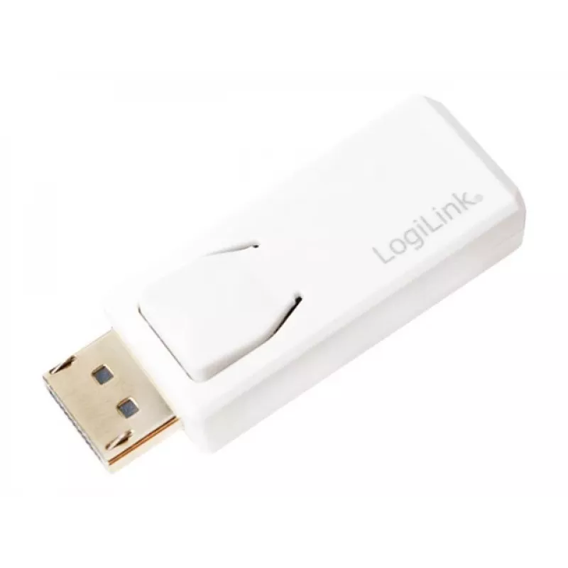 Adaptador de cambio de género LogiLink CV0100 DisplayPort a HDMI blanco