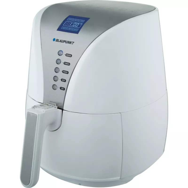 Blaupunkt AFD-601 freidora de aire caliente, 4 l, 1500 W, 150–200 °C, temporizador de 1 h, pantalla, blanca