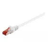 Wentronic Goobay - Cable de red - RJ-45 (M) a RJ-45 (M) - 2,0 m - SFTP, PiMF - CAT 6 - moldeado - Blanco (95501)