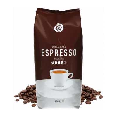 Café en grano y cápsulas