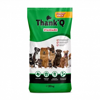 Pienso seco para perros HURTOWNIA KARM THANK'Q Standard Beef 20 kg — adulto, 18 % proteína, 7 % grasa, 7 % ceniza, 3 % fibra bruta