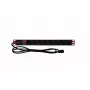 Regleta de enchufes para rack TECHLY 365733 1U — 8 tomas Schuko, cable de 2 m