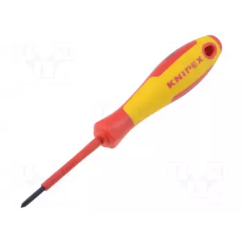Knipex Destornillador Phillips VDE PH 0 Longitud de hoja: 60 mm DIN EN 60900 (98 24 00)