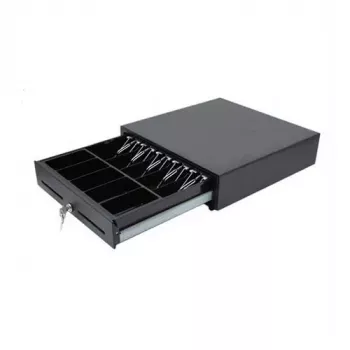TCS HS-410A 410 (B) x 415 (P) x 100/114 (H) mm 8 monedas/4 billetes (pinza de alambre metálico) DC24V con RJ11, microinterruptor con dos ranuras para medios como estándar. (HS-410A)