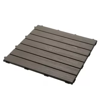 Smoby Suelo para casita de jardín Life - Gris antracita, 10 placas, 2,5 m²
