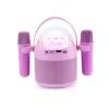AKAI JoyBox Kids set de karaoke con Bluetooth, USB, MicroSD, AUX, radio FM, luces RGB, distorsionador de voz, micrófono con cable, batería recargable de 1200mAh, 5W RMS