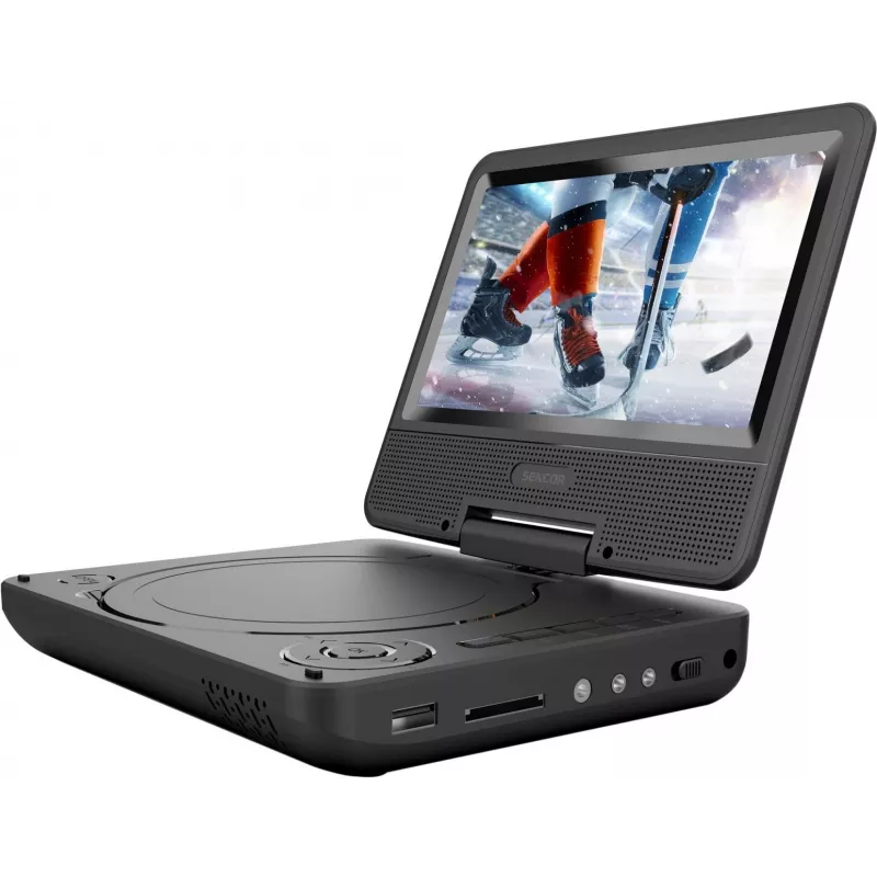 SENCOR SPV 2075 reproductor de DVD portátil de 7 pulgadas con USB/SD, pantalla LCD de 7 pulgadas