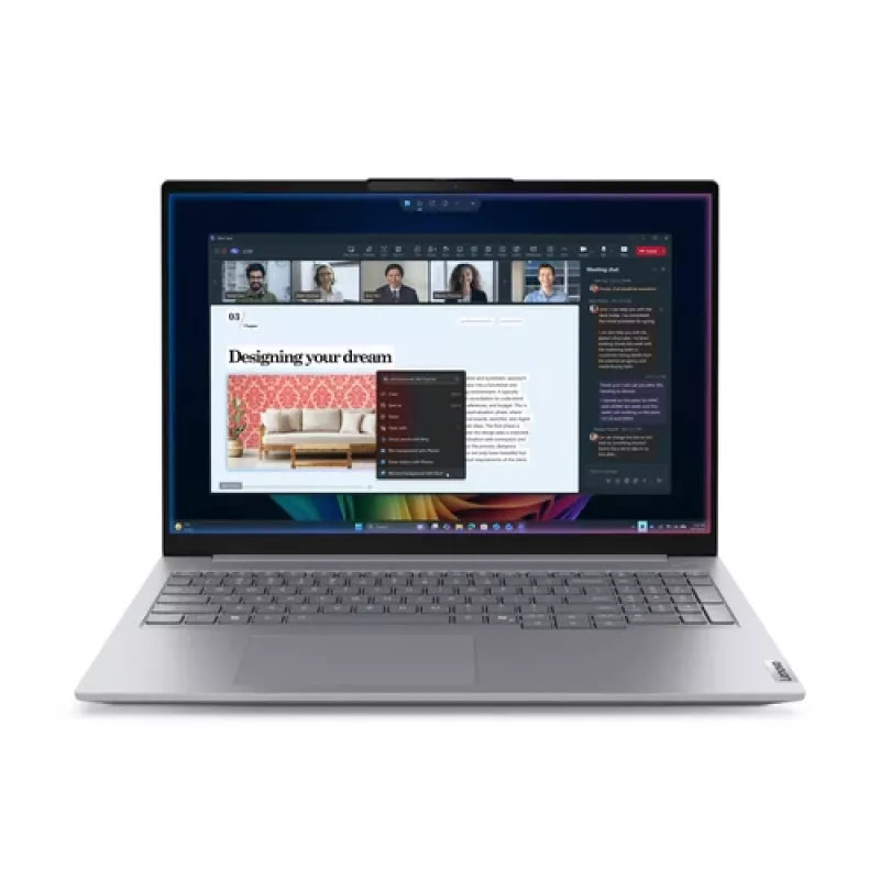 Lenovo ThinkBook 16 G9 IPL 21UR0073PB portátil de empresa, Intel Core Ultra 7 355, 16 inch WUXGA, 16GB DDR5, 512GB SSD, Windows 11 Pro, teclado QWERTY inglés