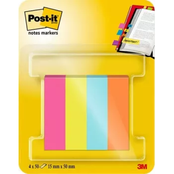 3M Post-it marcador de página 670-4-POP surtido 4x50 hojas/pack