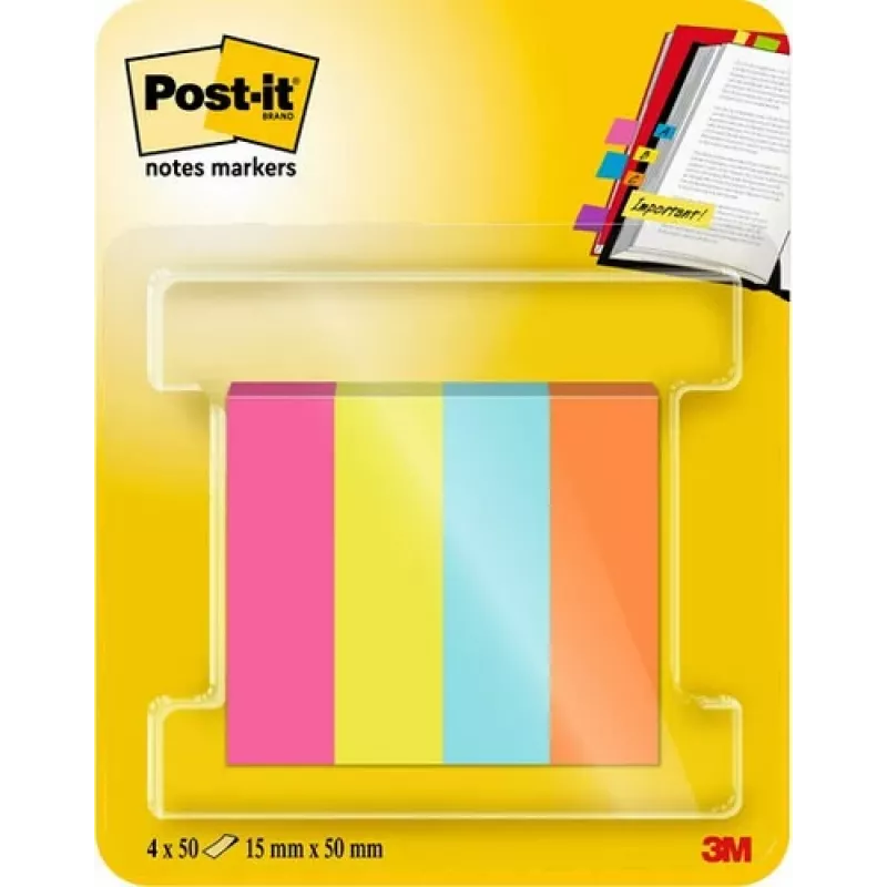 3M Post-it marcador de página 670-4-POP surtido 4x50 hojas/pack