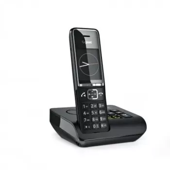 Gigaset Comfort 550A Teléfono inalámbrico con contestador automático, negro
