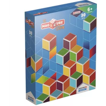 Geomag MagiCube GM120 bloques magnéticos, 30 piezas, multicolor, cuadrados, unisex, niños a partir de 1,5 años