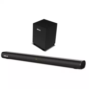 AKAI barra de sonido ASB-20CSW 2.1 80W subwoofer inalámbrico Bluetooth 5.0 HDMI ARC