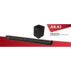 AKAI barra de sonido ASB-20CSW 2.1 80W subwoofer inalámbrico Bluetooth 5.0 HDMI ARC