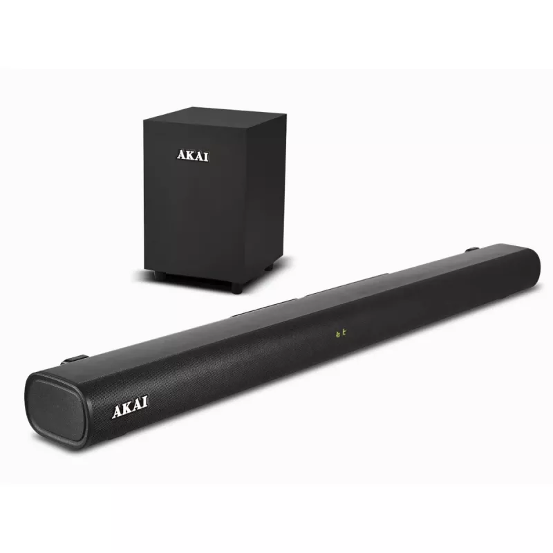 AKAI barra de sonido ASB-20CSW 2.1 80W subwoofer inalámbrico Bluetooth 5.0 HDMI ARC