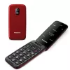PANASONIC KX-TU410EXR teléfono móvil con tapa - rojo