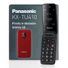 PANASONIC KX-TU410EXR teléfono móvil con tapa - rojo