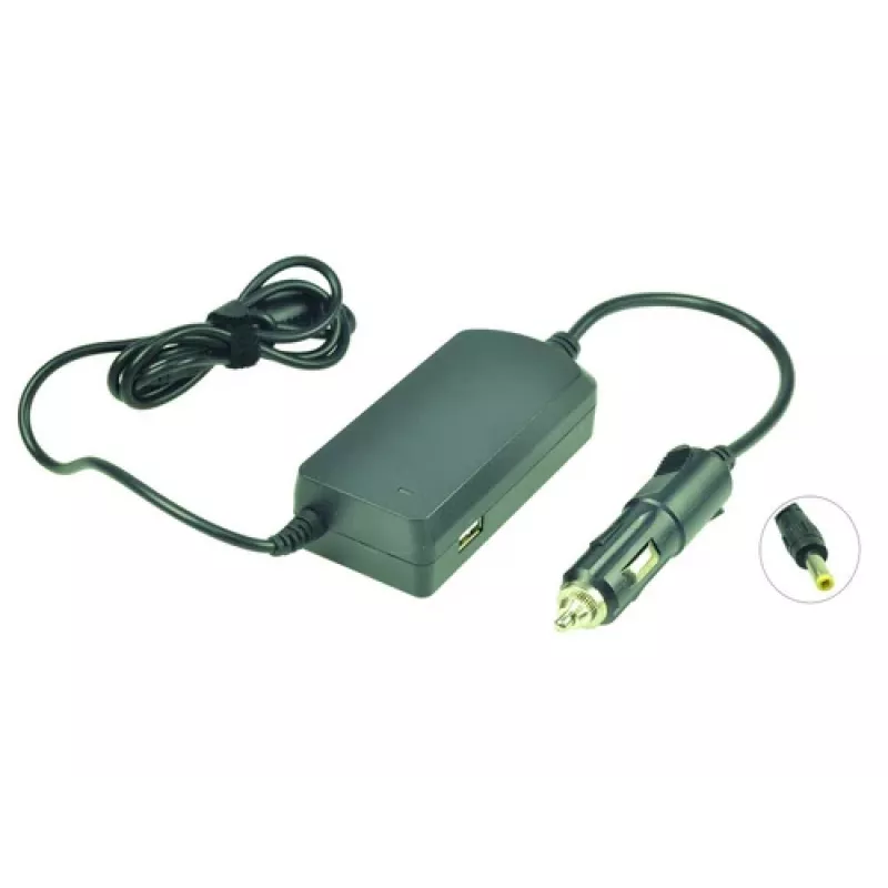 Fuente de alimentación y convertidor de tensión 2-POWER CCC0735G, 45 W, para coche, negro