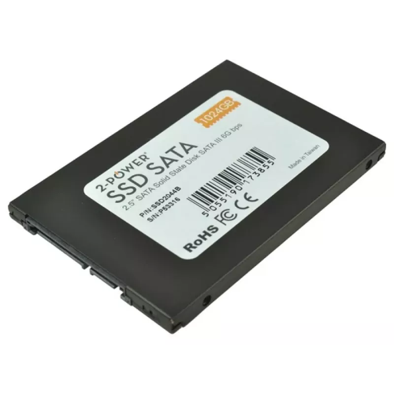 Unidad de estado sólido interna 2-POWER SSD2044B, 1 TB, 2,5 pulgadas, SATA III, 6 Gbit/s