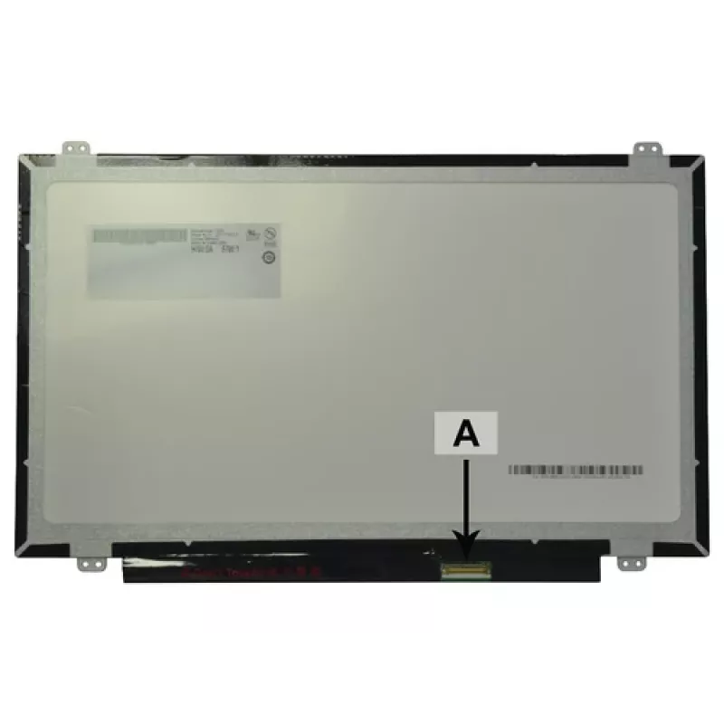 2-Power Pantalla LCD para portátil 14,0 pulgadas HD brillante con soportes - 1366x768 - 40 pines LVDS