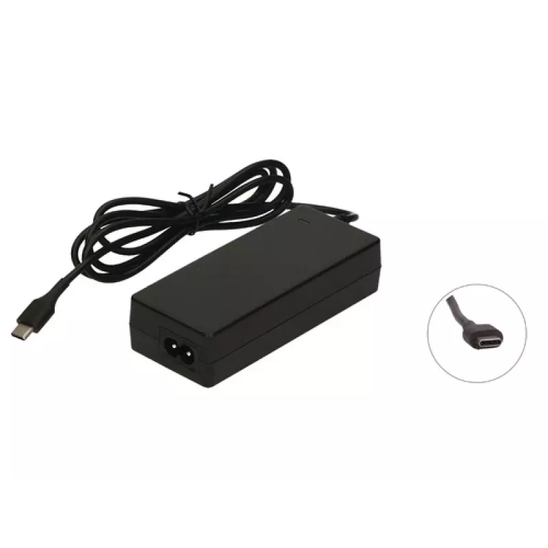 2-POWER PSA Parts CAA0744G Fuente de alimentación de CA 65W para portátil Lenovo - Negro