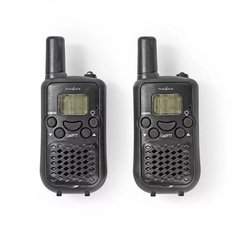 Nedis set de walkie-talkies WLTK0500BK alcance de 5 km 8 canales PMR446