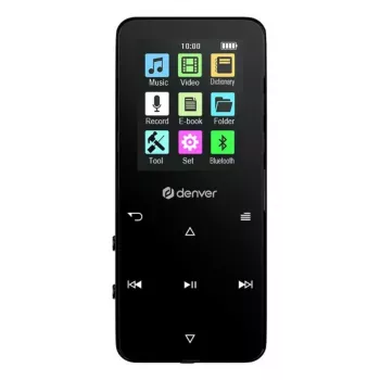 Denver MP-1830B Black reproductor MP4 con Bluetooth, pantalla de 1,8 pulgadas, 4GB, negro