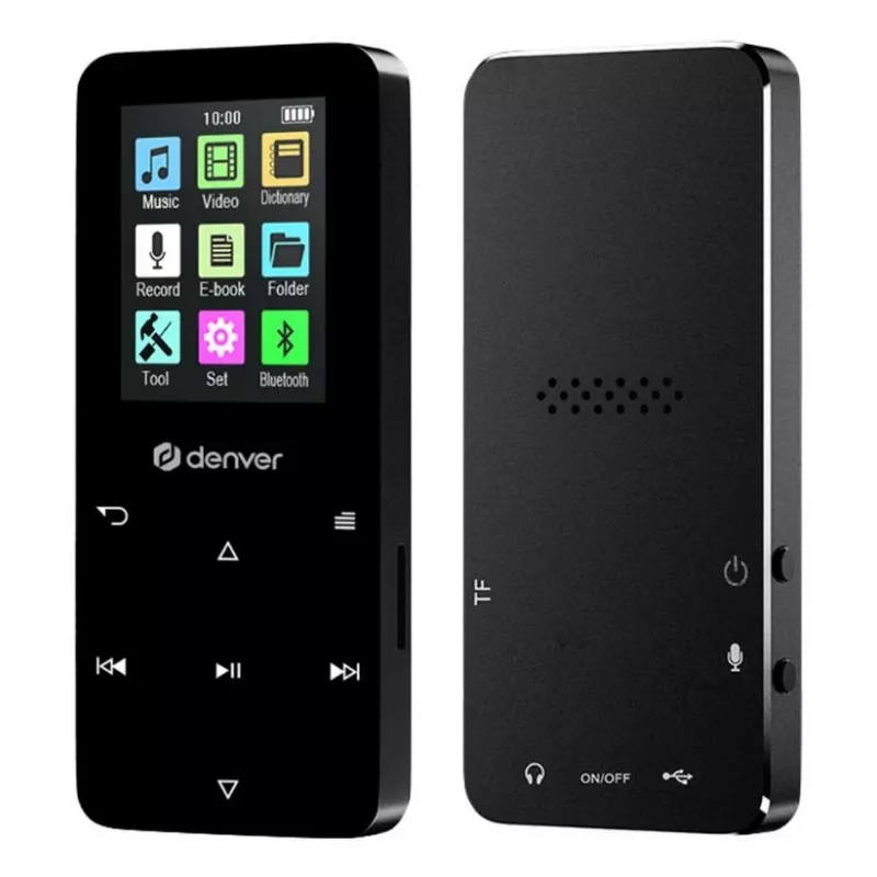Denver MP-1830B Black reproductor MP4 con Bluetooth, pantalla de 1,8 pulgadas, 4GB, negro