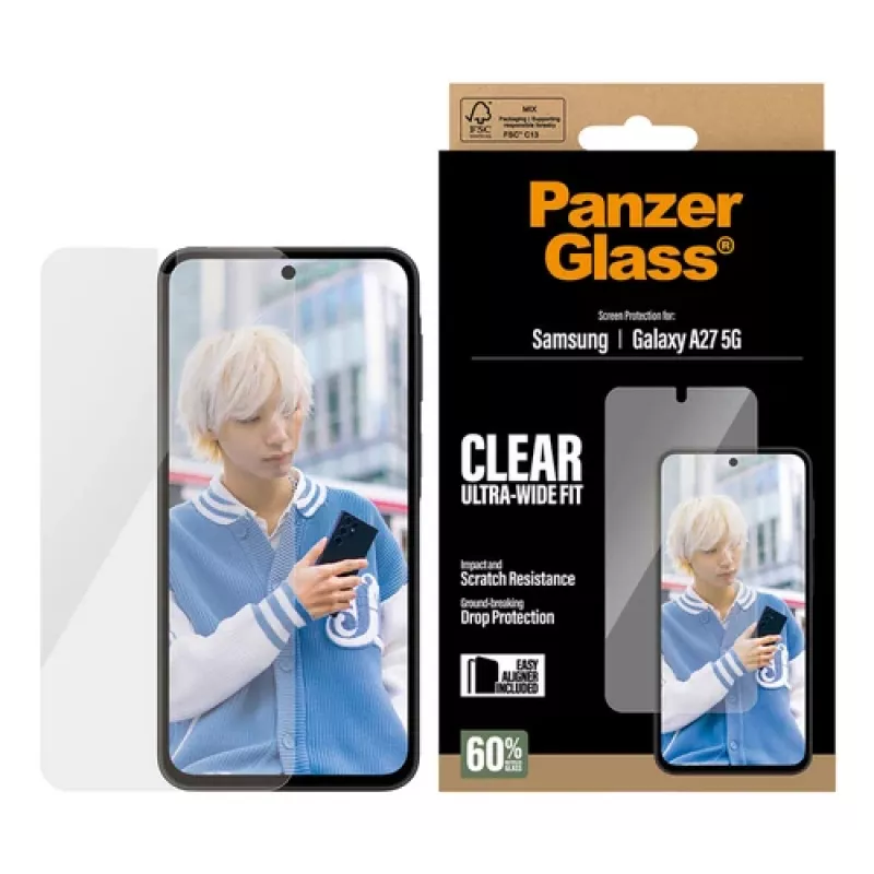 PanzerGlass Ultra-Wide Fit EasyAligner Protector de pantalla para Samsung Galaxy A27 5G