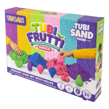 TUBAN Sensory Sand - Tubi Frutti set 1 kg multicolor con aroma afrutado