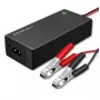 Cargador de batería automático Qoltec para AGM GEL STD | Rectificador 12V | 2A | 24W | LED | Cable 1,8m
