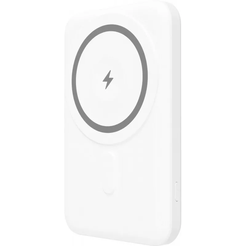Batería externa YENKEE Power Bank 501 WH SILIC 5000mAh MagSafe PD 20W blanca