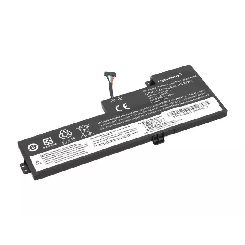 MITSU Batería 01AV419 para Lenovo ThinkPad T470 T480 A475 A485 - 2000 mAh (23 Wh)