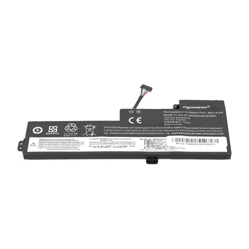 MITSU Batería 01AV419 para Lenovo ThinkPad T470 T480 A475 A485 - 2000 mAh (23 Wh)