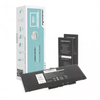 MITSU Batería MYJ96 para Dell Latitude 7390 7490 - 7200 mAh (53 Wh)