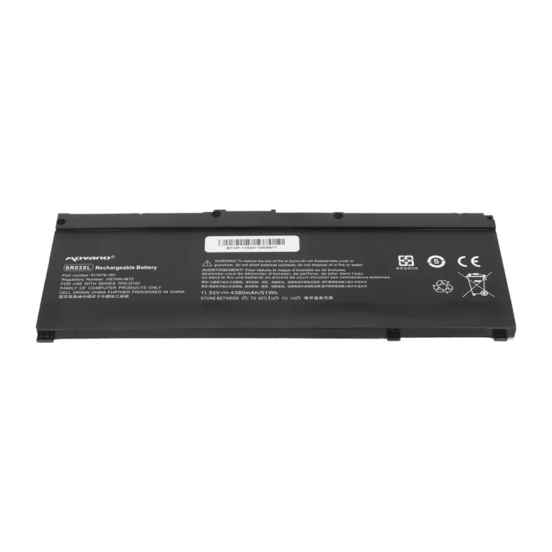 Batería MITSU SR03XL para HP Gaming 15 17 Omen 15-DC - 4380 mAh (51 Wh)