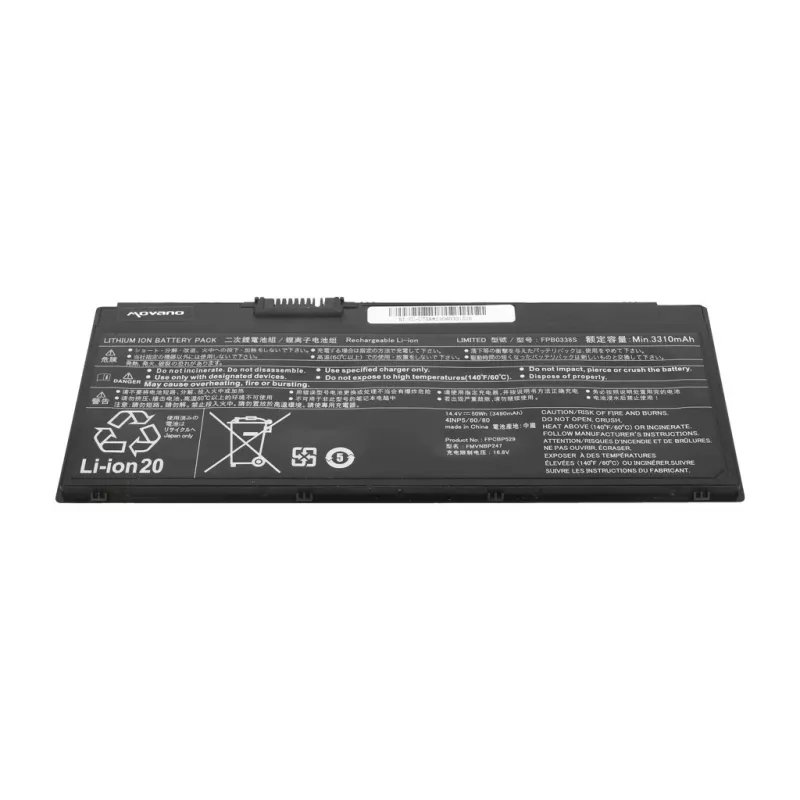 Batería MITSU FPB0338S para Fujitsu LifeBook U758 - 3490 mAh (50 Wh)