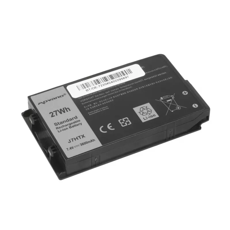 Batería MOVANO J7HTX para Dell Latitude 12 Rugged 7202 7212 7220 Tablet - 3600 mAh (27 Wh)