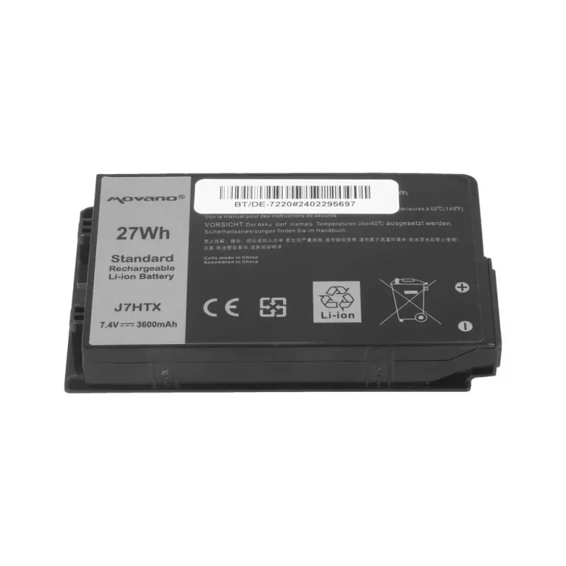 Batería MOVANO J7HTX para Dell Latitude 12 Rugged 7202 7212 7220 Tablet - 3600 mAh (27 Wh)
