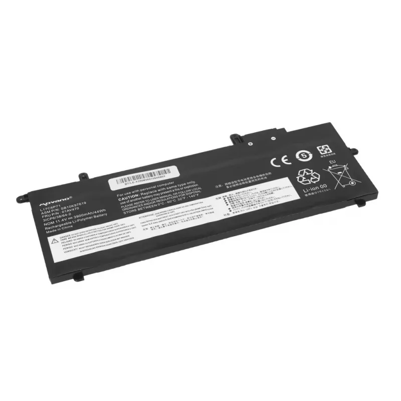 Batería MITSU L17C6P71 para Lenovo ThinkPad X280 A285 - 3900 mAh (44 Wh)