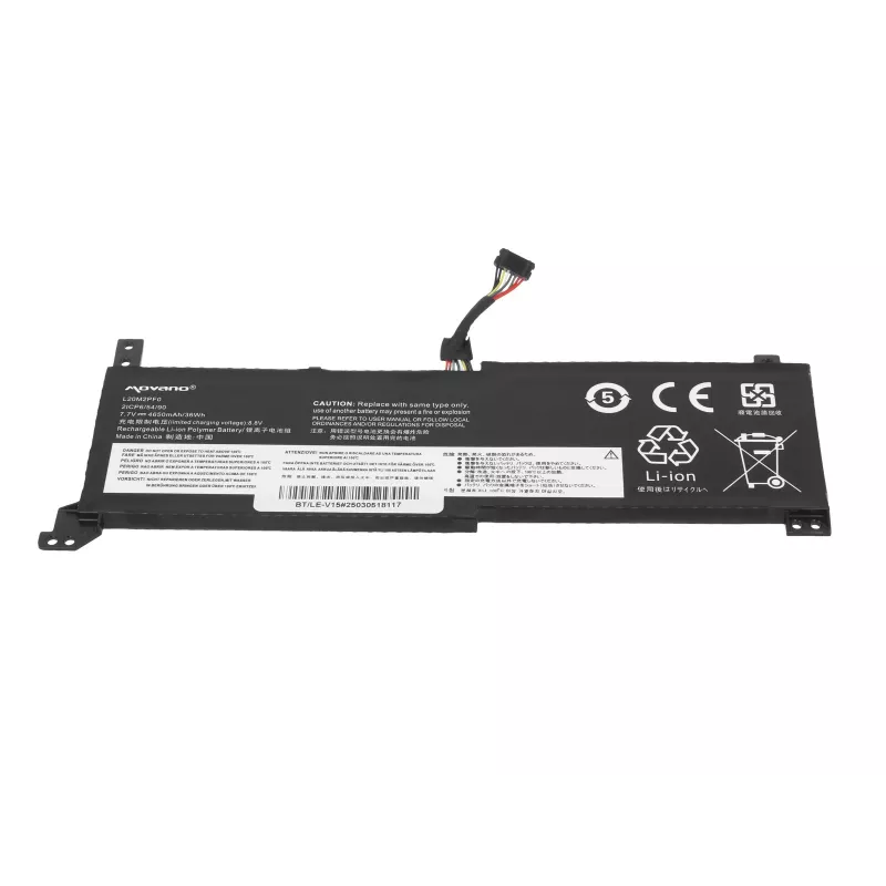 Batería MOVANO L20M2PF0 L20C2PF0 L20L2PF0 para Lenovo V14 V15 V17 G2-ALC G2-ITL - 4650 mAh (36 Wh)
