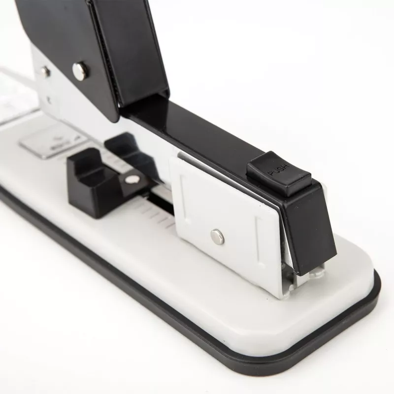 DELI E0392 grapadora Heavy Duty, capacidad 60 hojas, negro/plata