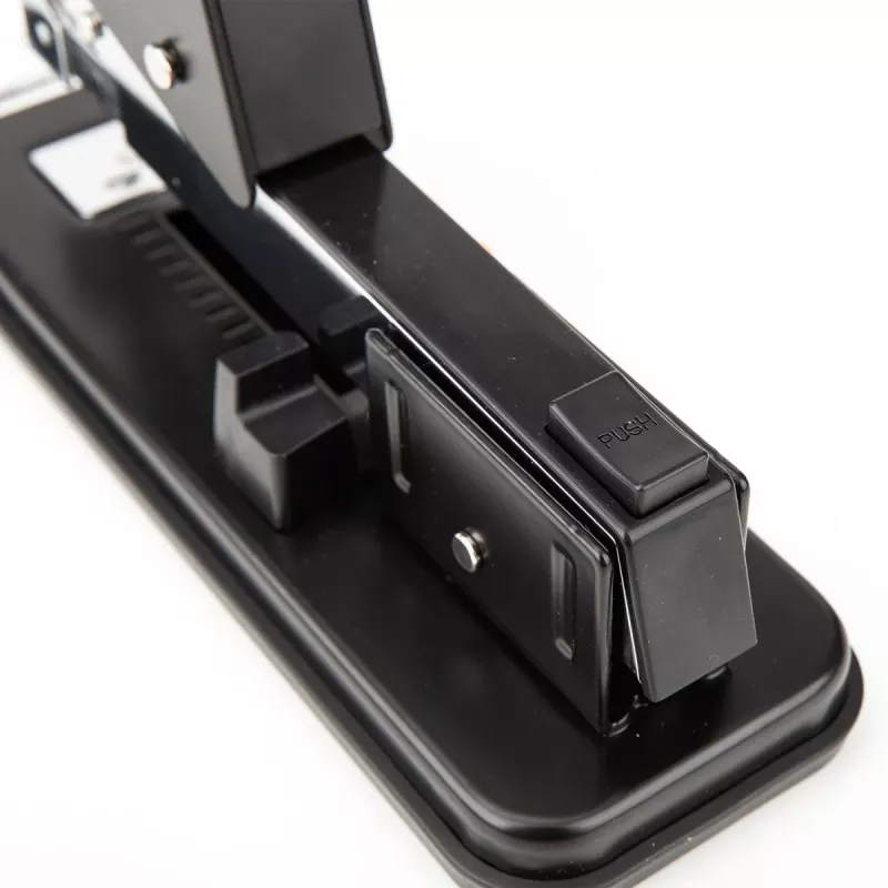 DELI E0392 grapadora Heavy Duty, capacidad 60 hojas, negro/plata