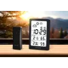 SENCOR estación meteorológica multifuncional SWS 2300 B - reloj radiocontrolado, temperatura y humedad interior/exterior, sensor inalámbrico