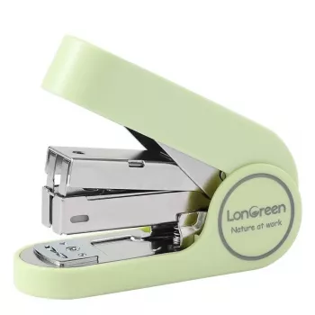 Deli LonGreen EM416 Grapadora verde para hasta 25 hojas
