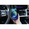 ANSMANN WiLine 15 Soporte de carga inalámbrico para coche - carga rápida Qi de 15W, sujeción automática, giro 360°, negro