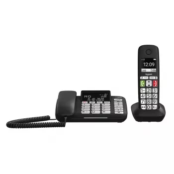 Gigaset DL780 Plus teléfono con cable con contestador automático, negro