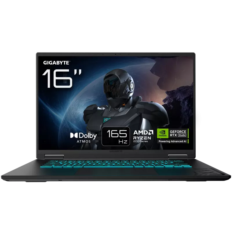 Gigabyte GAMING A16 3VHK3EEC93SH 16 pulgadas QHD+ AMD Ryzen 7 260 16GB 512GB SSD RTX 5060 Windows 11 Home Teclado inglés 2 años de garantía